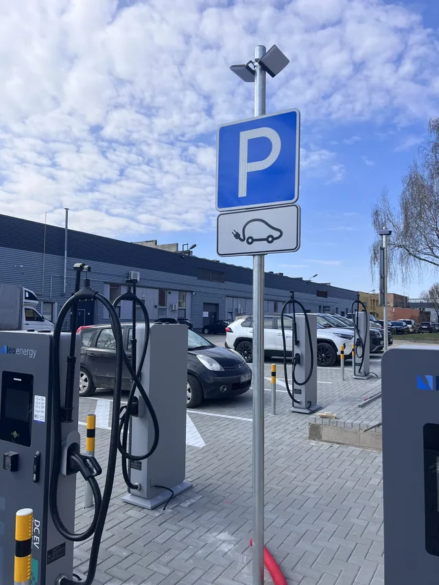 1,060 kW DC charging installation in Panevėžys · Panevėžys