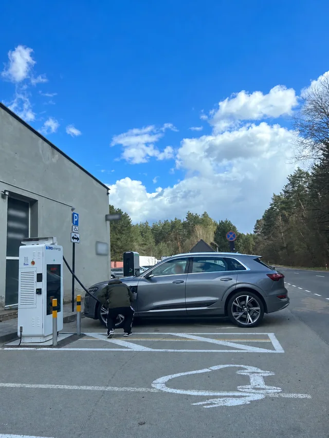 Two public DC chargers in Vilnius · Vilnius